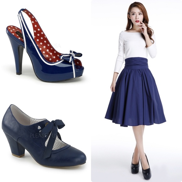 Plus Size Pin Up Clothing Full Circle Skirt - Picture 5 of 7